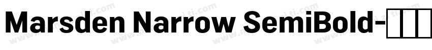 Marsden Narrow SemiBold字体转换